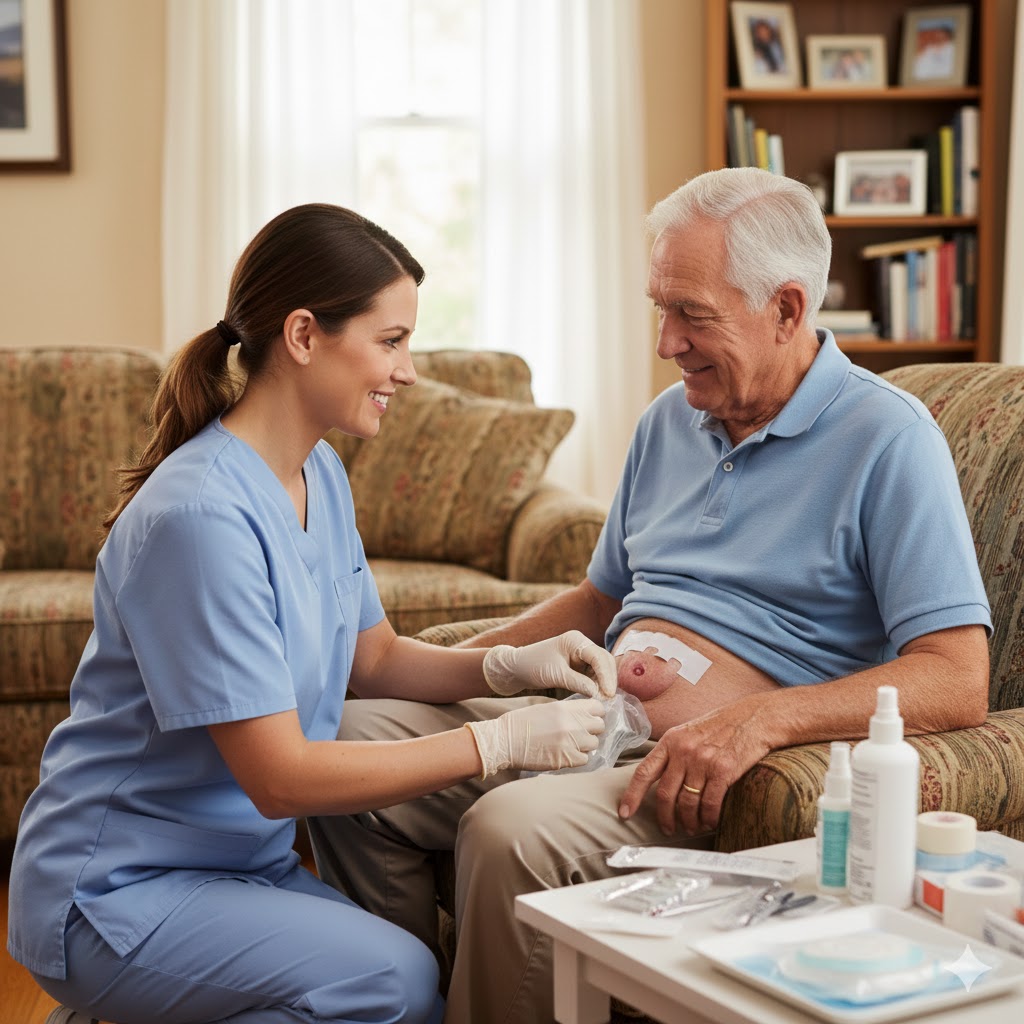 Colostomy care at home